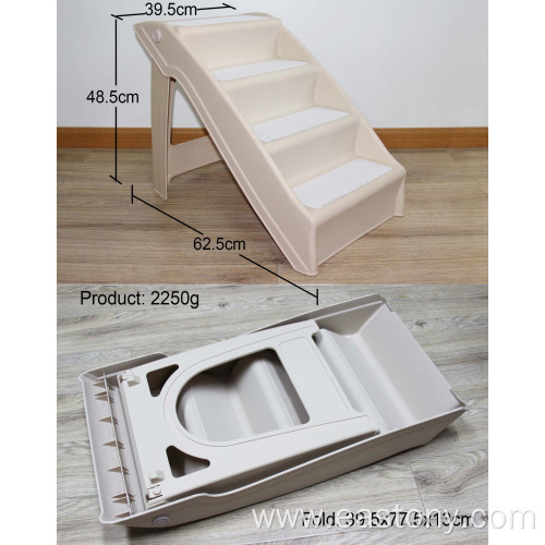 4 Steps Folding Plastic Pet Stairs